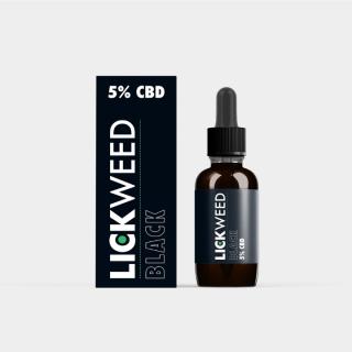 Lickweed Black 5% CBD