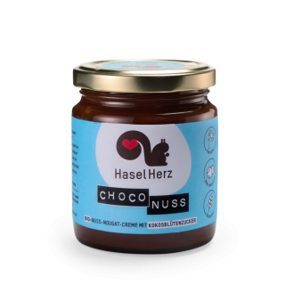 Haselherz Choco Nuss Milch, 220 gr Glas
