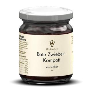 Rote Zwiebeln Kompott von Sizilien, traditionel