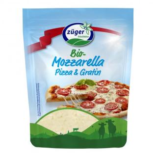 Mozzarella gerieben